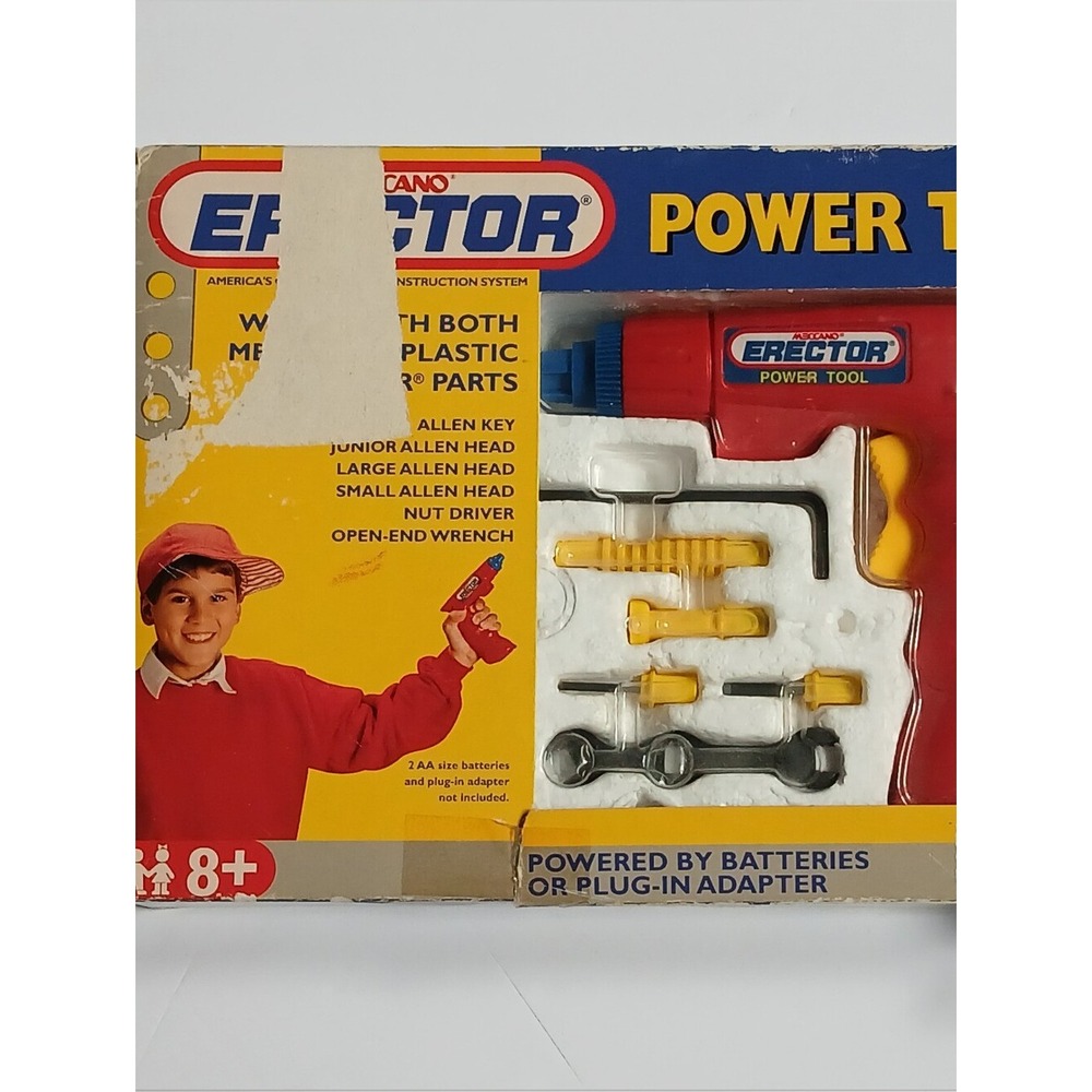 Vintage Meccano Erector Power Tool for Metal and Plastic Parts Battery Operated